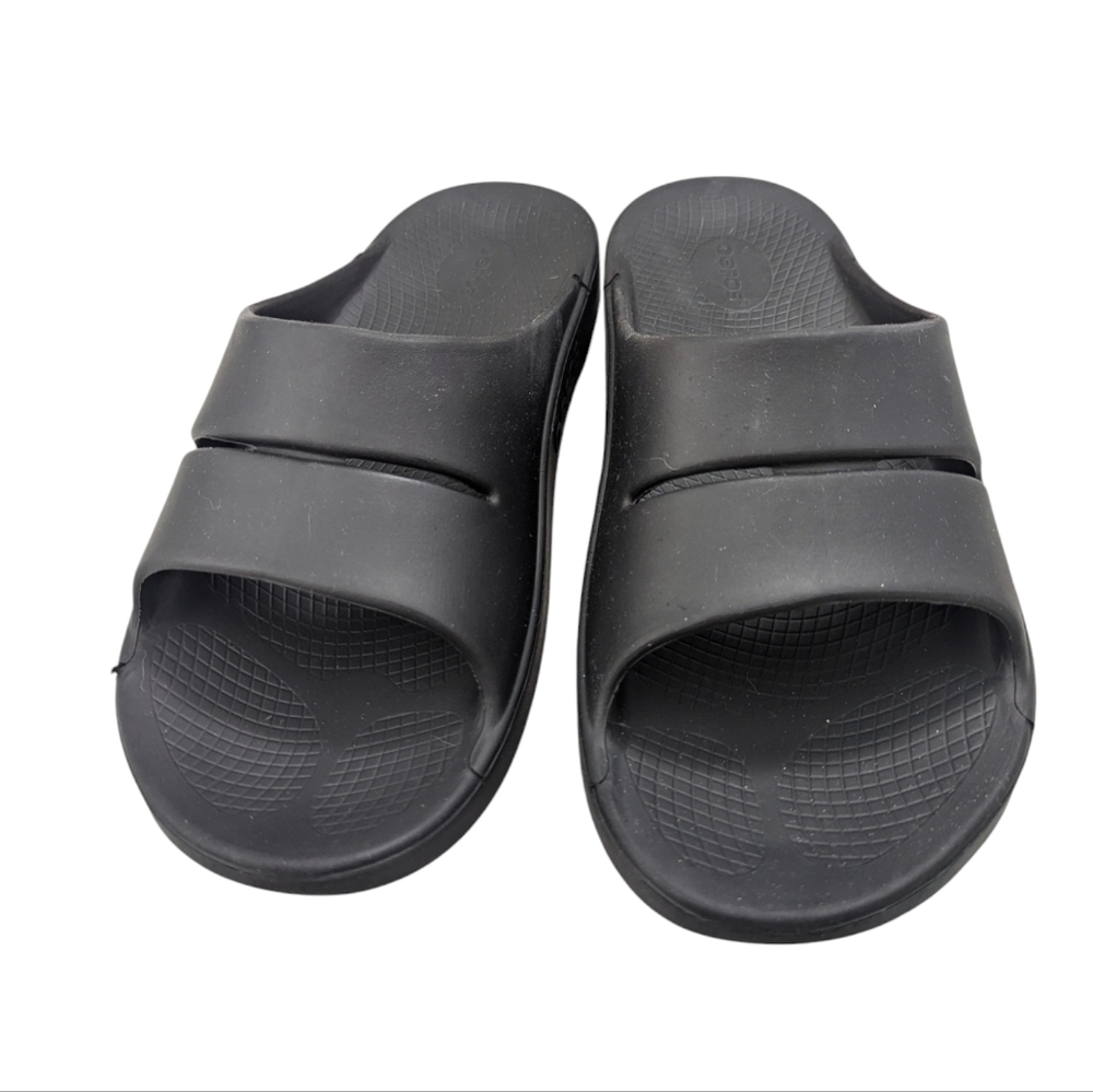 OOFOS • OOAHH Slide Sandal • Black • USM 12 • USW 14 • EU 45